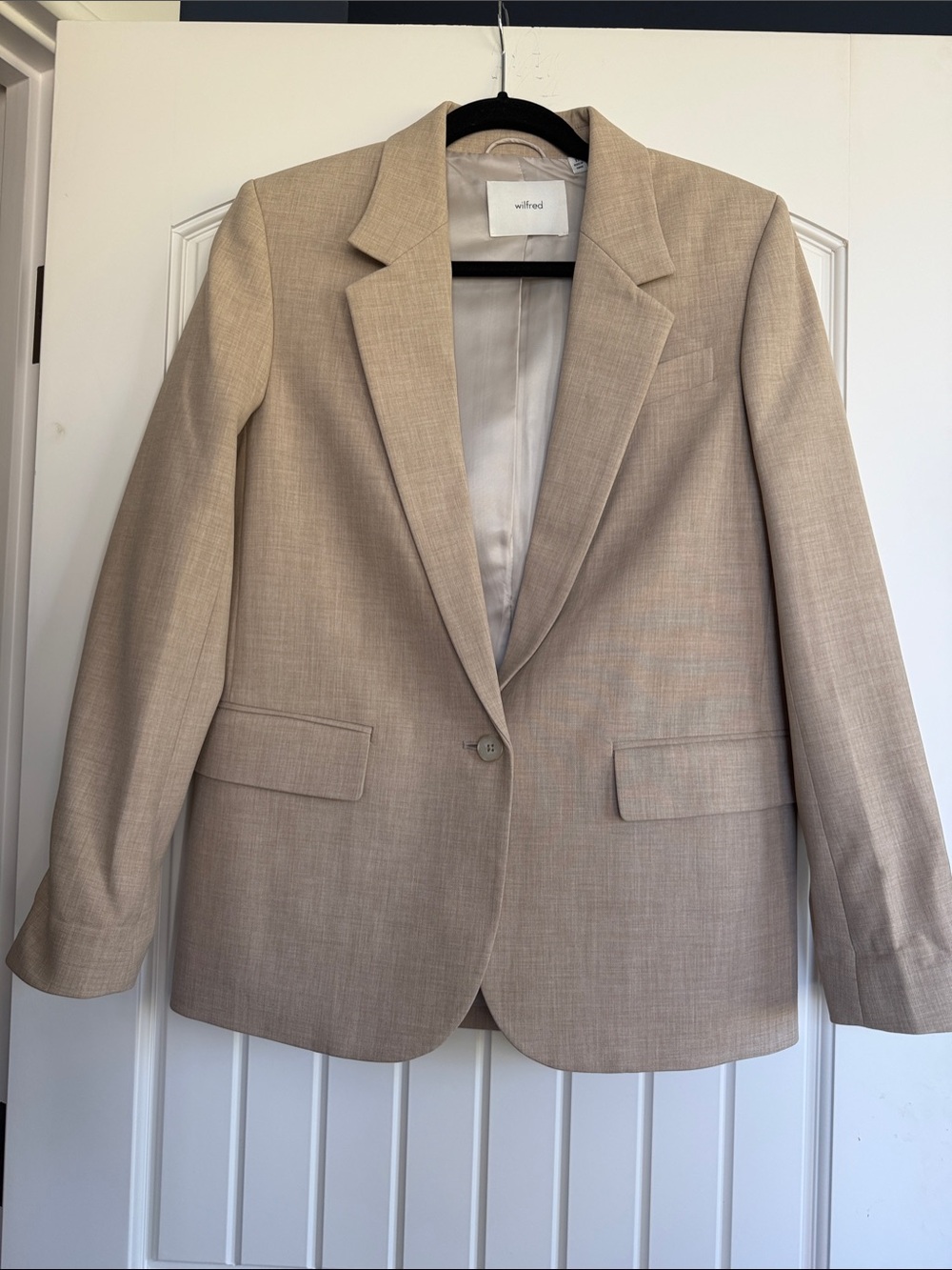 Wilfred Taupe Single-Button Tailored Blazer